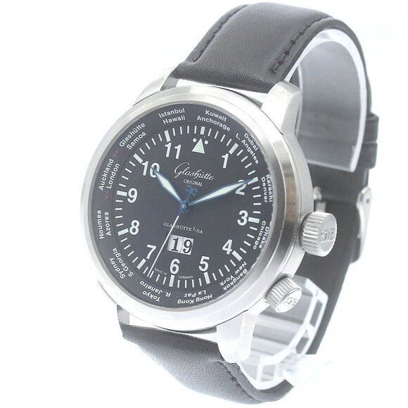 GLASHUTTE ORIGINAL Senator Navigator World View 2-39-47-07-07-04 Men's_883765
